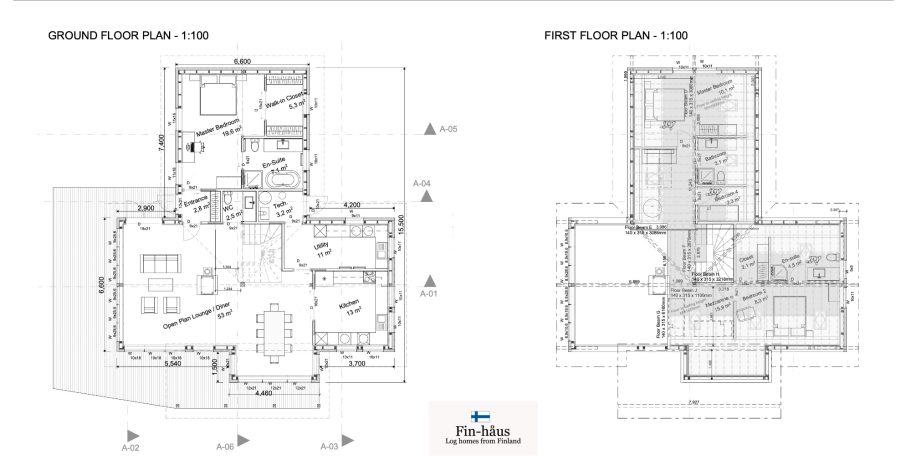 LOG CABIN FLOOR PLANS